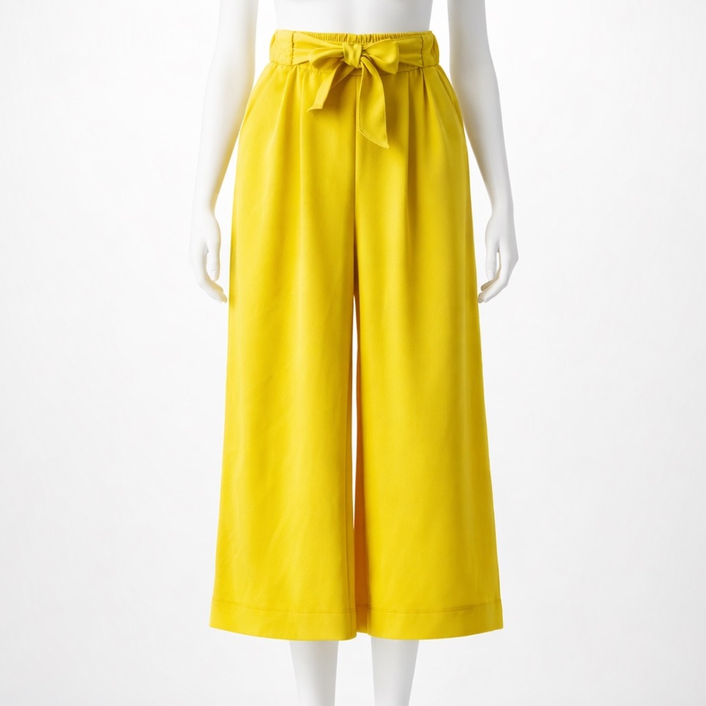 Lululemon Athletica Yellow Wide-Leg Pants